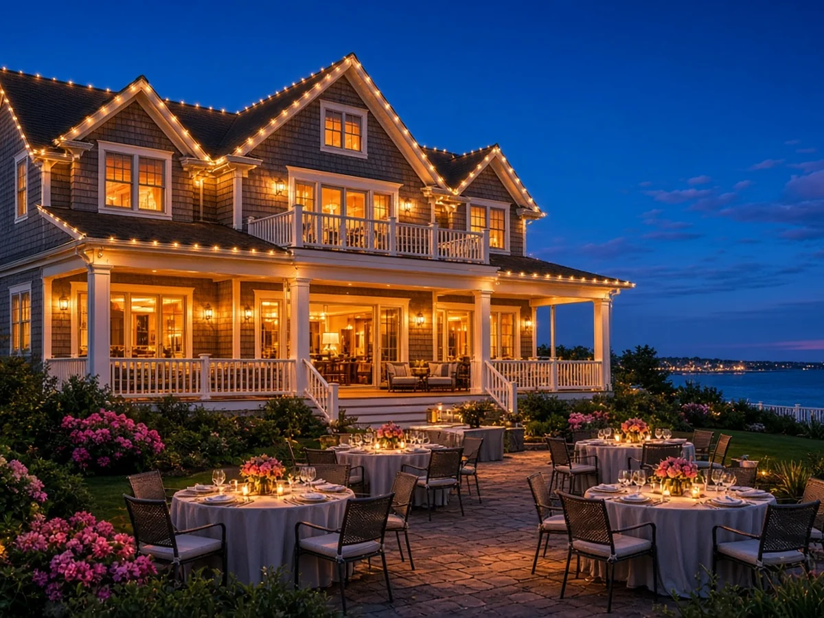 Design concept: a summer entertaining roofline color scene